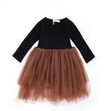 Mihkalev Fashion 2021 Girl Spring Dresses Kids Dresses for Girls Cotton Button Princess Dress Children Dance Party Dress Clothes