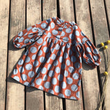 Mihkalev Fashion 2021 Girl Spring Dresses Kids Dresses for Girls Cotton Button Princess Dress Children Dance Party Dress Clothes