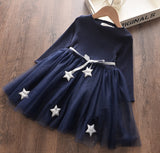 Mihkalev Fashion 2021 Girl Spring Dresses Kids Dresses for Girls Cotton Button Princess Dress Children Dance Party Dress Clothes