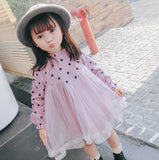 Mihkalev Fashion 2021 Girl Spring Dresses Kids Dresses for Girls Cotton Button Princess Dress Children Dance Party Dress Clothes